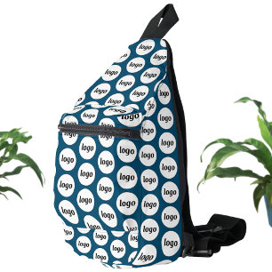 Sac À Bandoulière Motif de logo Publicité Entreprise Vert sarcelle