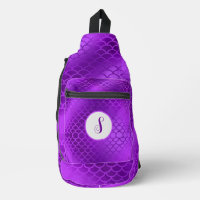 Motif des échelles de sirène violet initiales pers