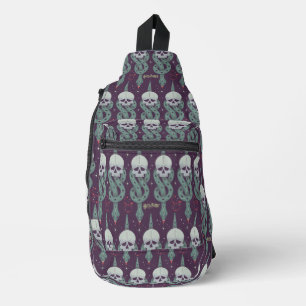 Sac À Bandoulière Motif d'icône géométrique de la Marque noire