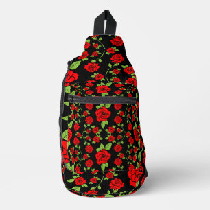 Sac À Bandoulière Motif rose Accueil Cadeaux