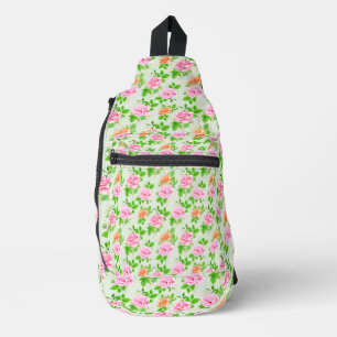 Sac À Bandoulière Motif Roses Roses Fleurs