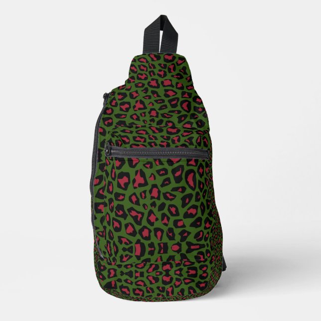 Sac À Bandoulière Motif sans voile Leopard (Recto)