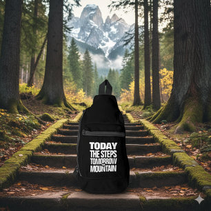 Sac À Bandoulière Motivationnel Aujourd'hui les marches demain la mo