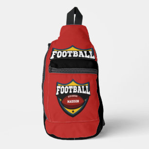 Sac À Bandoulière Nom et couleur personnalisés Football