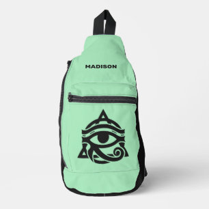 Sac À Bandoulière Nom et couleur personnalisés OEil des Horus