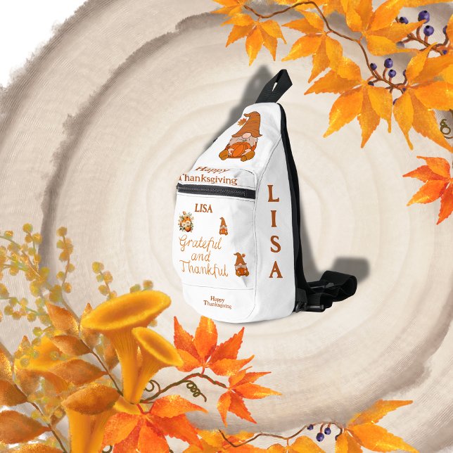 Sac À Bandoulière Nom gracieux et de gratitude Monogramme | (Créateur téléchargé)