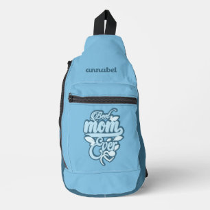 Sac À Bandoulière Nom personnalisé "Meilleure maman jamais"