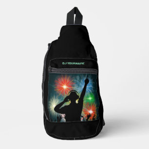 Sac À Bandoulière Nom personnalisé Music DJ