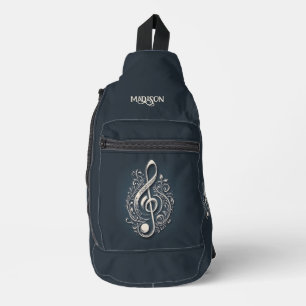 Sac À Bandoulière Note sur le Clé musical de nom personnalisé
