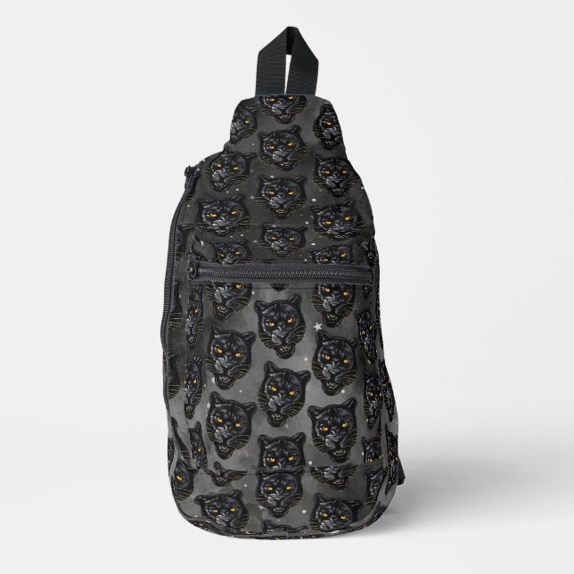 Sac À Bandoulière Panthère noire (Recto)