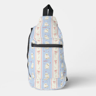 Sac À Bandoulière Papier à lettres Hédwige rayures aux chouettes