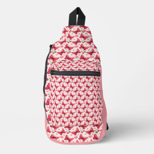 Sac À Bandoulière Papillon aquarelle fantaisiste et motif cerise