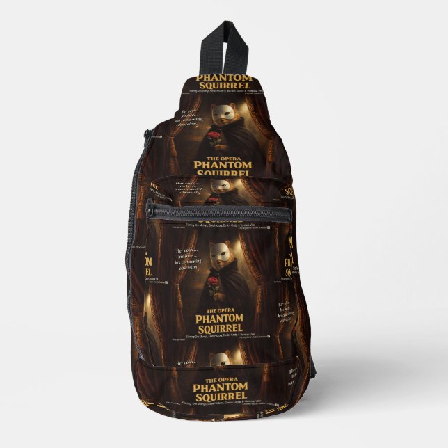 Sac À Bandoulière Parodie de l'Opéra Fantôme Écureuil (Recto)