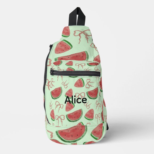 Sac À Bandoulière Pastèque avec nœud (Recto)