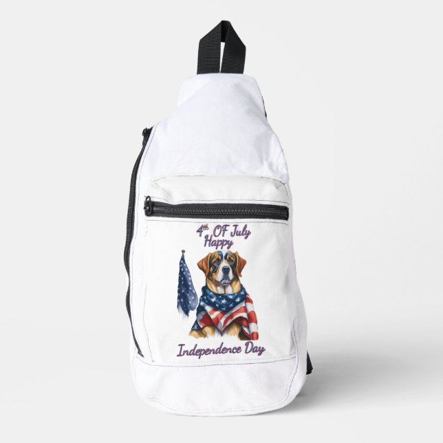Sac À Bandoulière Patriot up in Stars and Stripes fête de l'indépend (Recto)