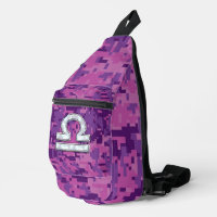 Pearl Libra Zodiac Sign on Fuchsia Camo numérique