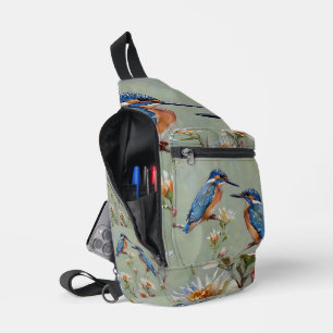 Sac À Bandoulière Peinture à l'huile d'oiseaux et de fleurs de marti