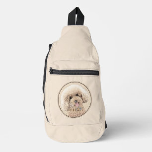 Sac À Bandoulière Peinture de caniche Jouet Apricot Crème originale