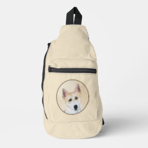 Sac À Bandoulière Peinture de chien Canaan Chien Original Mignon Art