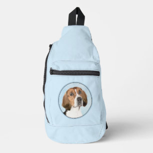 Sac À Bandoulière Peinture de Foxhound Anglais Mignon Art de Chien O