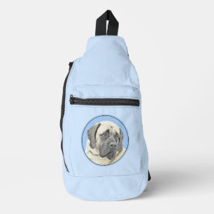 Sac À Bandoulière Peinture de Mastiff Anglais Fawn Art Original de C