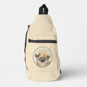 Sac À Bandoulière Peinture de Pékinois Faon Mignon Chien de Compagni