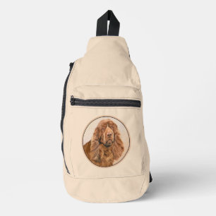 Sac À Bandoulière Peinture de Sussex Spaniel Mignon Art Original de 