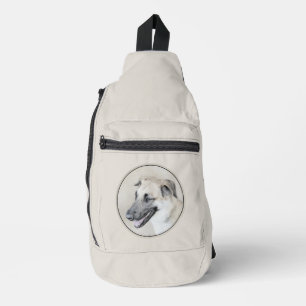 Sac À Bandoulière Peinture d'oreille d'hélicoptère Chinook Art origi