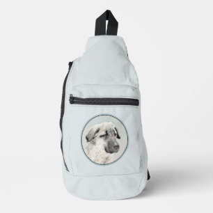 Sac À Bandoulière Peinture Fauve de Berger Anatolien Art Canin Origi