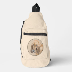 Sac À Bandoulière Peinture Limier Chien de Traîneau Rouge Mignon Art