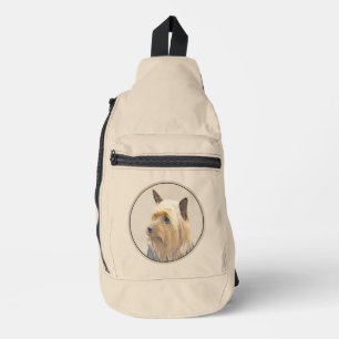 Sac À Bandoulière Peinture originale de Terrier Australien Silky - A
