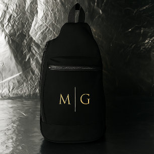 Sac à bandoulière personnalisé avec initiales clas