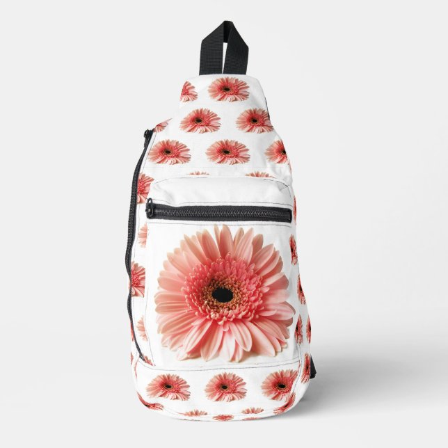 Sac À Bandoulière Photographie de gerbera rose frais (Recto)