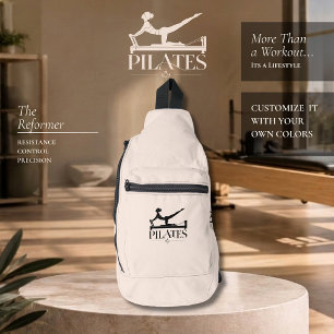 Sac À Bandoulière Pilates Reformer - Graphique Noir