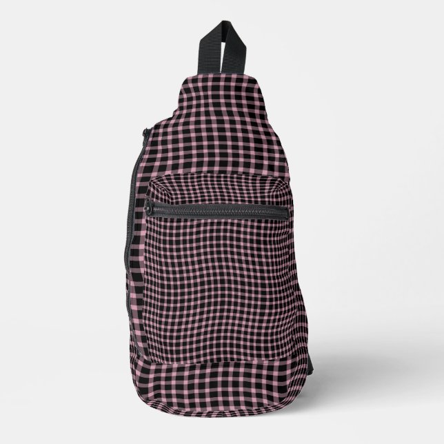 Sac À Bandoulière Pink Purple Plaid Checker Seamless Pattern (Recto)