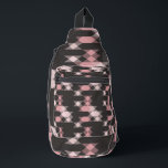Sac À Bandoulière pink white and gray geometric<br><div class="desc">pink white and gray geometric pattern</div>