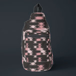 Sac À Bandoulière pink white and gray geometric<br><div class="desc">pink white and gray geometric pattern</div>