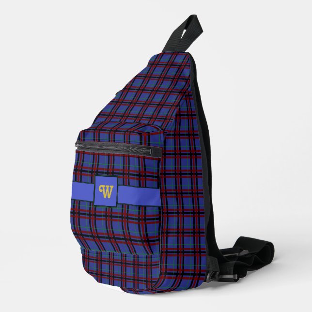 Sac À Bandoulière Plaid aux tons de joaillerie (Coin droit)
