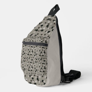 Sac À Bandoulière points gris stratifiés