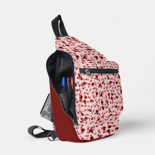 Sac À Bandoulière points roses et rouges