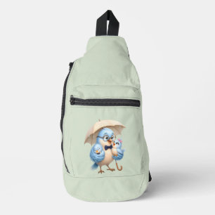Sac à bandoulière pour père et bébé oiseau