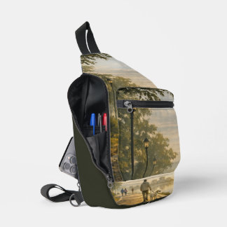 Sac à bandoulière pour promenade matinale au bord 