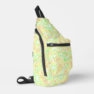Sac À Bandoulière Psychédélique Tourbillonnant Boho Hippie Marbre co