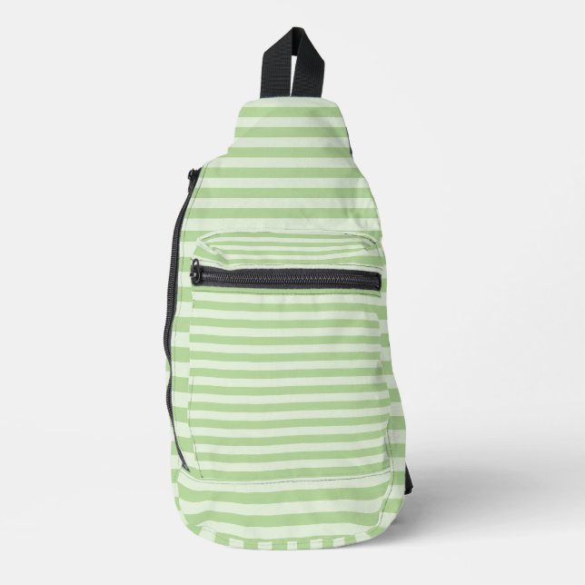 Sac À Bandoulière Rayures Vertes (Recto)