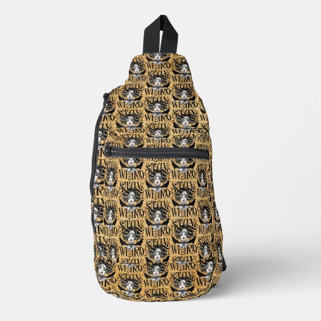 Sac À Bandoulière Restez Bizarre (Recto)