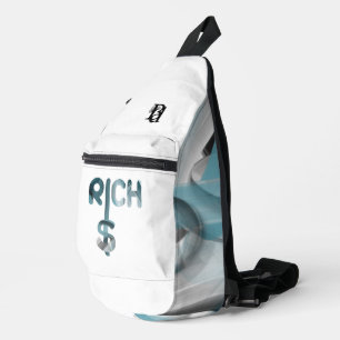 Sac À Bandoulière RICH Sling Bag Tendance Abstrait Océan Bleu