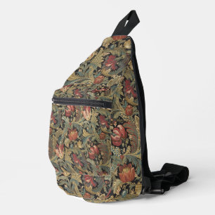 Sac À Bandoulière Riche brocart de tapisserie florale antique victor