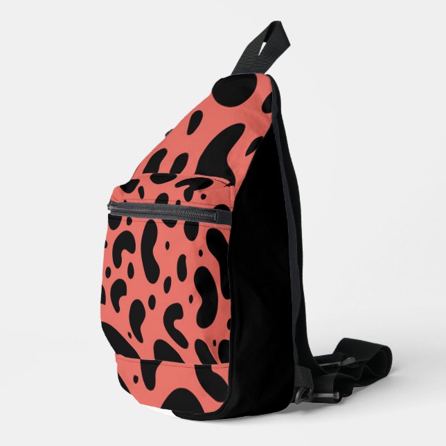 Sac À Bandoulière Rose et noir (Coin droit)