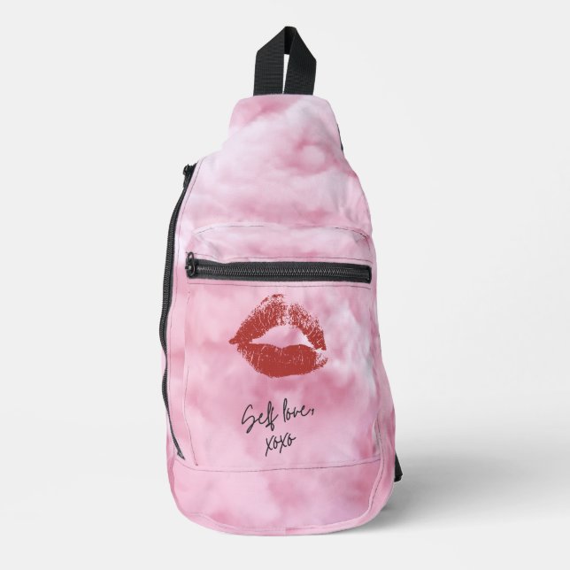 Sac À Bandoulière Rose nuageux (Recto)