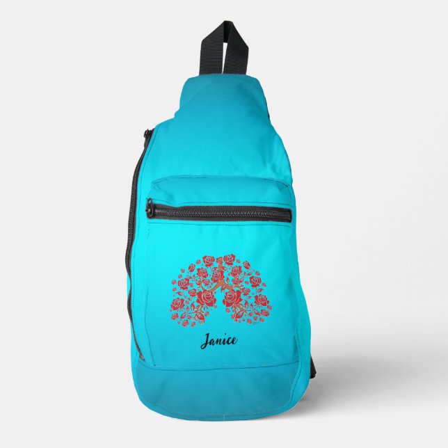 Sac À Bandoulière Roses et espoir (Recto)